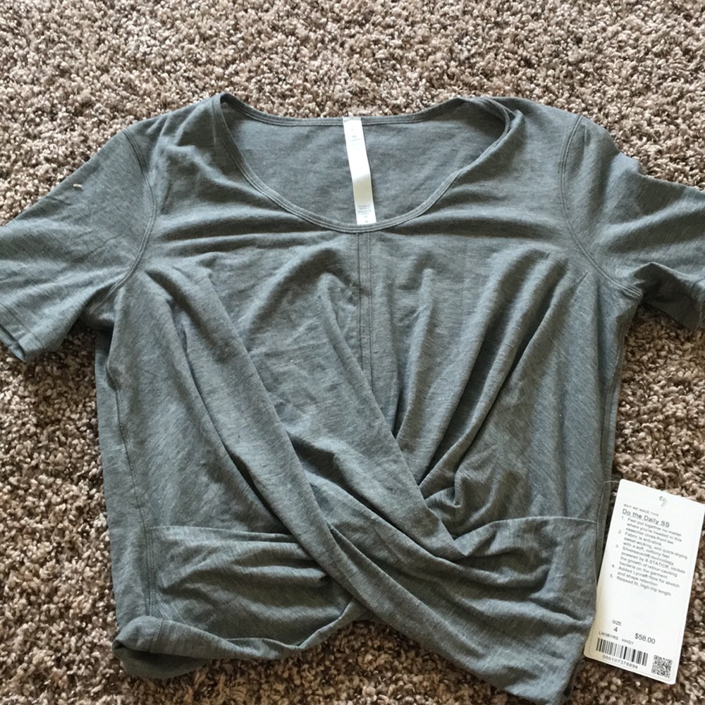 Lululemon Crossed bottom crop top